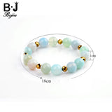 Bojiu Women's Crystal Zircon Beads Bracelet Natural Stone Charms BC143