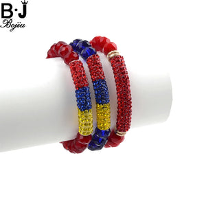 Bojiu Crystal Bar Beaded Bracelet BC148