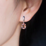Zultanite Earrings 925 Silver Green Oval 9*7mm Diaspore Crystal Jewelry