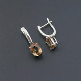 Zultanite Earrings 925 Silver Green Oval 9*7mm Diaspore Crystal Jewelry