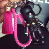 Bomgom Tassels Cartoon Popobe Gloomy Bear Keychain