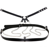 Bondage Chain Harness Leather Belt Cage Gothic Body Chain Women