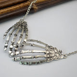 Exaggerated Bone Necklace Palm Neck Ornaments Alloy Necklace Halloween