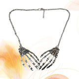 Exaggerated Bone Necklace Palm Neck Ornaments Alloy Necklace Halloween