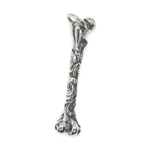 Bone Pendant Stainless Steel Gothic Biker Punk Necklace
