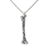 Bone Pendant Stainless Steel Gothic Biker Punk Necklace