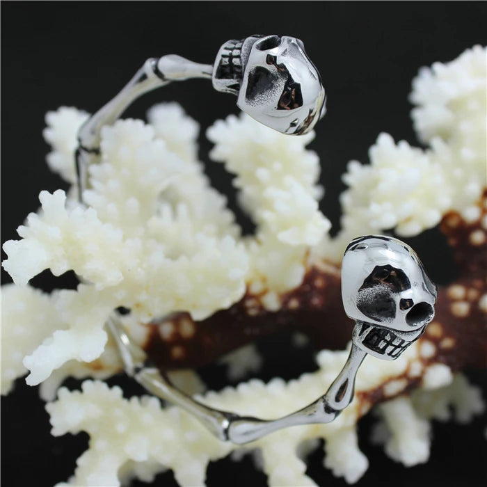 Skeleton Bracelet 316L Stainless Steel Punk Gothic Bangle