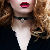 Boniskiss Classic Punk Choker Collar Necklace Pendant