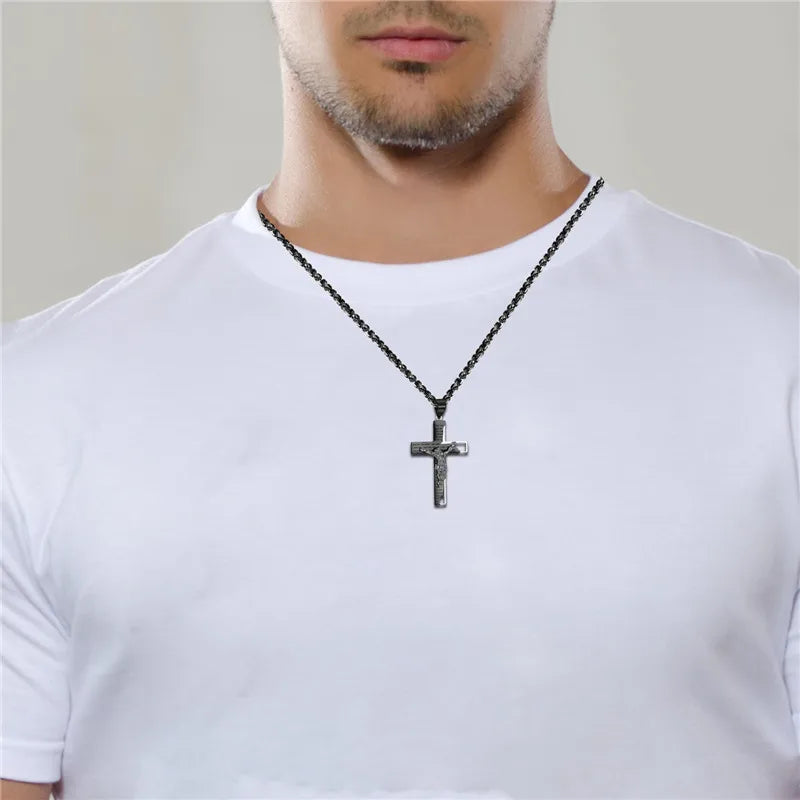 Boniskiss Bible Necklace Cross Pendant Necklaces For Men & Women