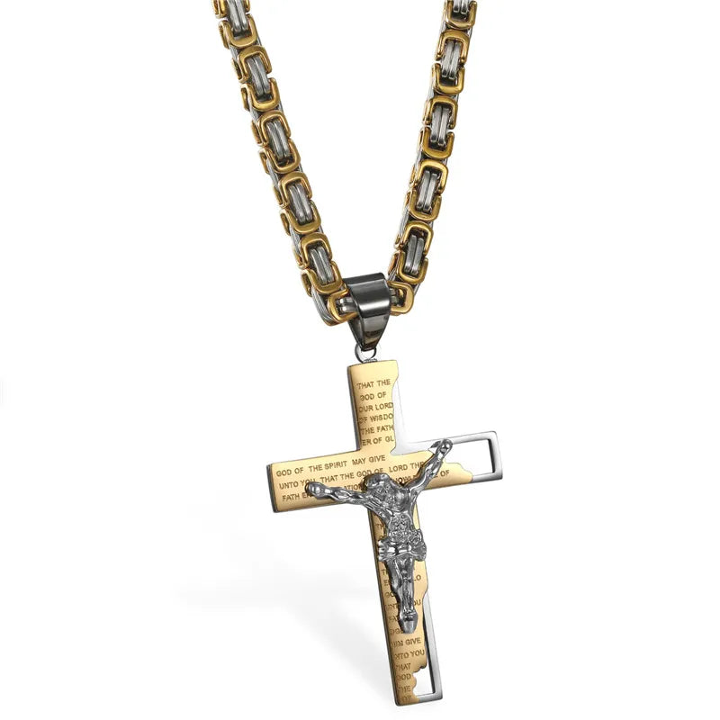 Boniskiss Bible Necklace Cross Pendant Necklaces For Men & Women