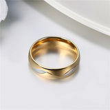 Boniskiss Wedding Ring Love Couple Stainless Steel Anniversary Gift