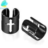 Wide Cross Ear Cuff Clip Earrings No Piercing Men Jewelry