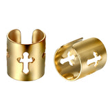 Wide Cross Ear Cuff Clip Earrings No Piercing Men Jewelry