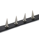 Boniskiss Gothic Rivet Choker Necklace Leather Pendant Collar Charm