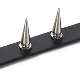 Boniskiss Gothic Rivet Choker Necklace Leather Pendant Collar Charm