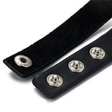 Boniskiss Gothic Rivet Choker Necklace Leather Pendant Collar Charm