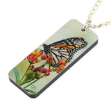 Acrylic Rectangle Spot Butterfly Necklace Choker