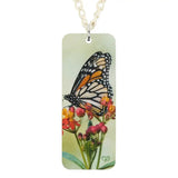 Acrylic Rectangle Spot Butterfly Necklace Choker