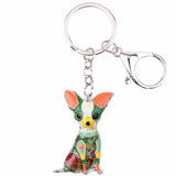 Chihuahuas Dog Key Chain for Women Girls Bag Car Pendant