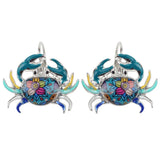 Ocean Crab Stud Drop Earrings Animal Jewelry For Women