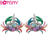 Ocean Crab Stud Drop Earrings Animal Jewelry For Women