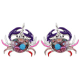 Ocean Crab Stud Drop Earrings Animal Jewelry For Women