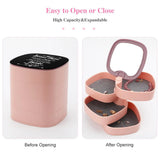 Stepfather Jewelry Storage Box Layers Organizer Earring Ring Necklace Storage