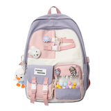 Women's School Bag Travel Backpack Casual Daypack Plush Drop