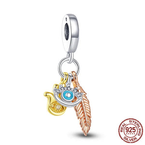 Coffee Cup Dangle Charm Pendant for Child Gift DIY 925 Sterling Silver Charm