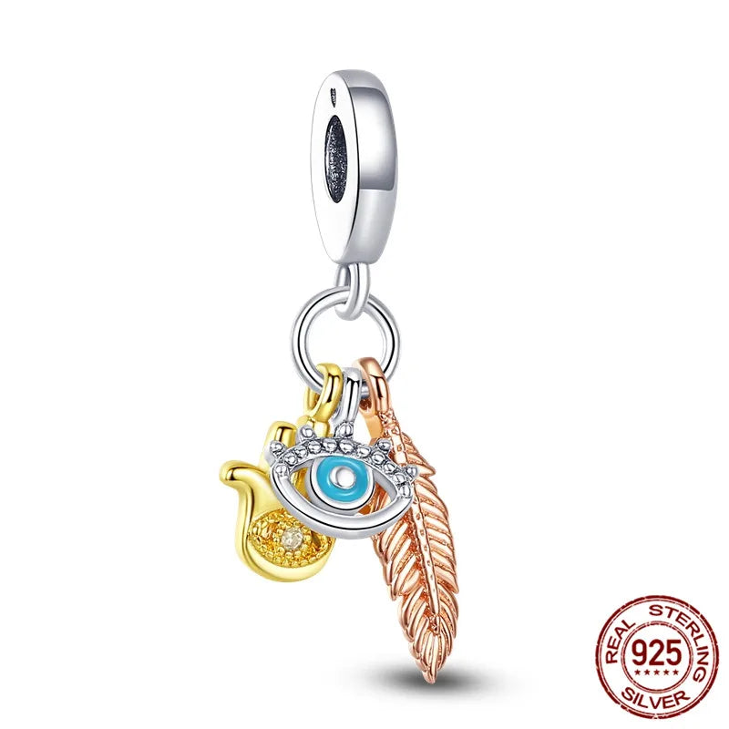 Coffee Cup Dangle Charm Pendant for Child Gift DIY 925 Sterling Silver Charm