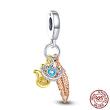 Coffee Cup Dangle Charm Pendant for Child Gift DIY 925 Sterling Silver Charm