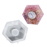 Resin Mould for Bookend Table Clock, Flower Preserving DIY Wedding Gift
