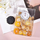 Resin Mould for Bookend Table Clock, Flower Preserving DIY Wedding Gift