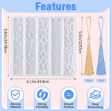 Cat Paw Heart Bookmark Resin Molds with Tassel Kit, DIY Home Decor