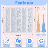Silicone Resin Bookmark Mould 8-Tassel DIY Bookmarks