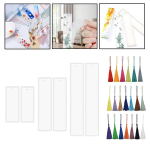 40Pcs Colorful Tassels Bookmark for Jewelry Making Resin Casting
