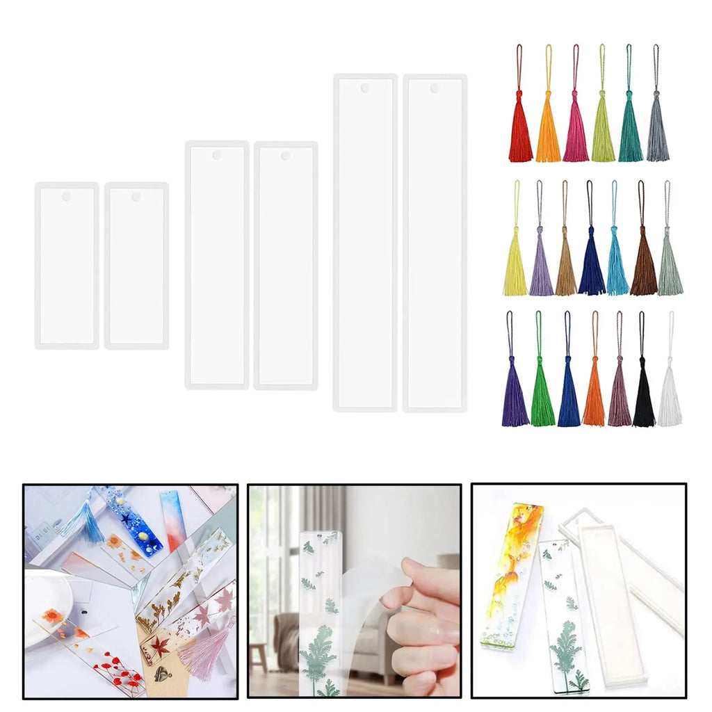 40Pcs Colorful Tassels Bookmark for Jewelry Making Resin Casting