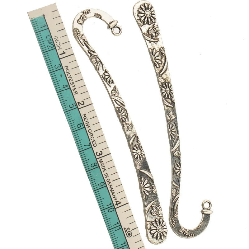 Silver Bookmarks School Supplies Stationery Page Marker DIY 5pcs