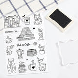 Books Coffee Animals Die and Stamp Set for Card Making DIY Scrapbook Album