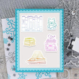 Books Coffee Animals Die and Stamp Set for Card Making DIY Scrapbook Album