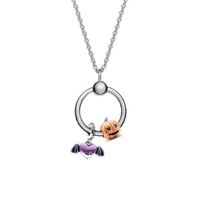 Animal Heart Star Halloween Pumpkin Charm Bead Pendant Necklace