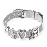 Crystal Star Charms Beads Mesh Bracelet & DIY Chain for Woman & Girls
