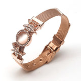 Crystal Star Charms Beads Mesh Bracelet & DIY Chain for Woman & Girls