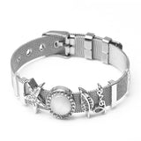 Crystal Star Charms Beads Mesh Bracelet & DIY Chain for Woman & Girls