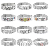 Mesh Bracelet Crystal Star Crown Charm Bracelet for Woman Jewelry Gift