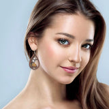 Personalized Wooden Teardrop Earrings