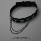Laser Butterfly Collar Necklace