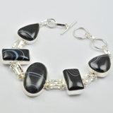 Botswana Agates Bracelet, 22.5 cm