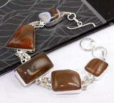 Botswana Agate Bracelet, 21.5 cm Length