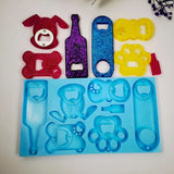 Silicone Mold Bottle Opener Keychain Pendant